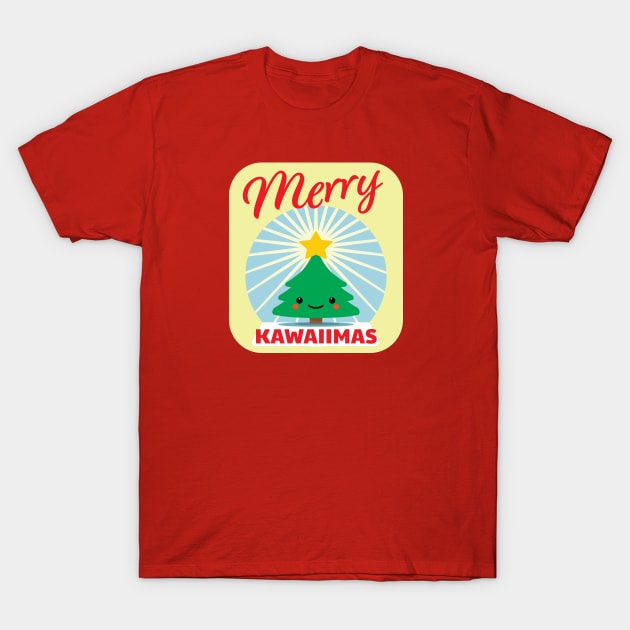 Kawaii Christmas T-Shirt by Raging Sockmonkey